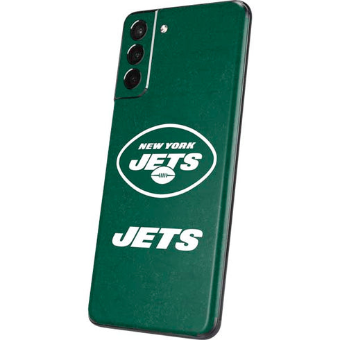 NFL New York Jets Distressed Galaxy S21 Plus 5G Skin
